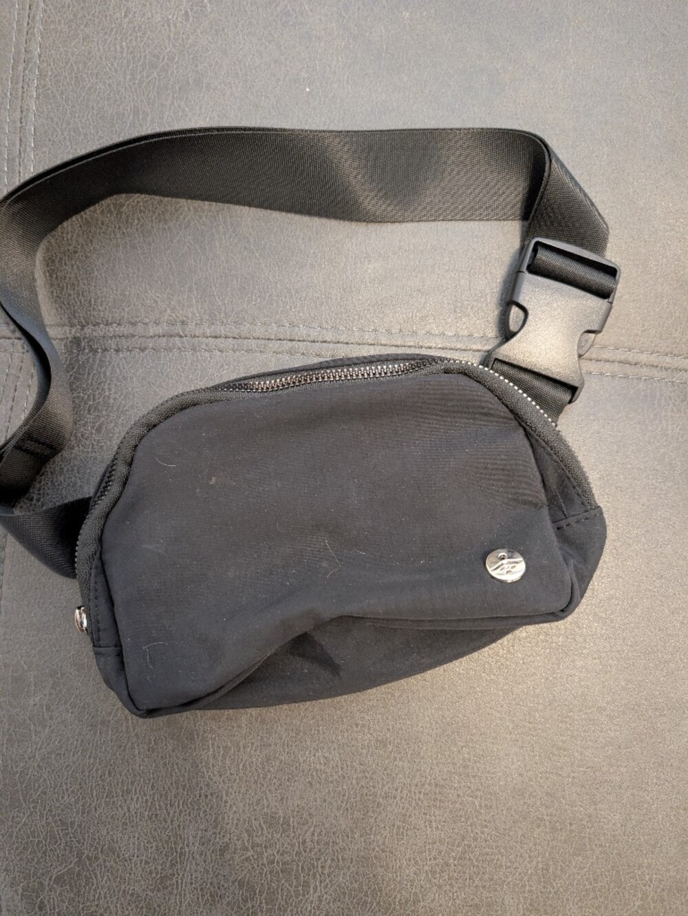 Black Zippered Crossbody